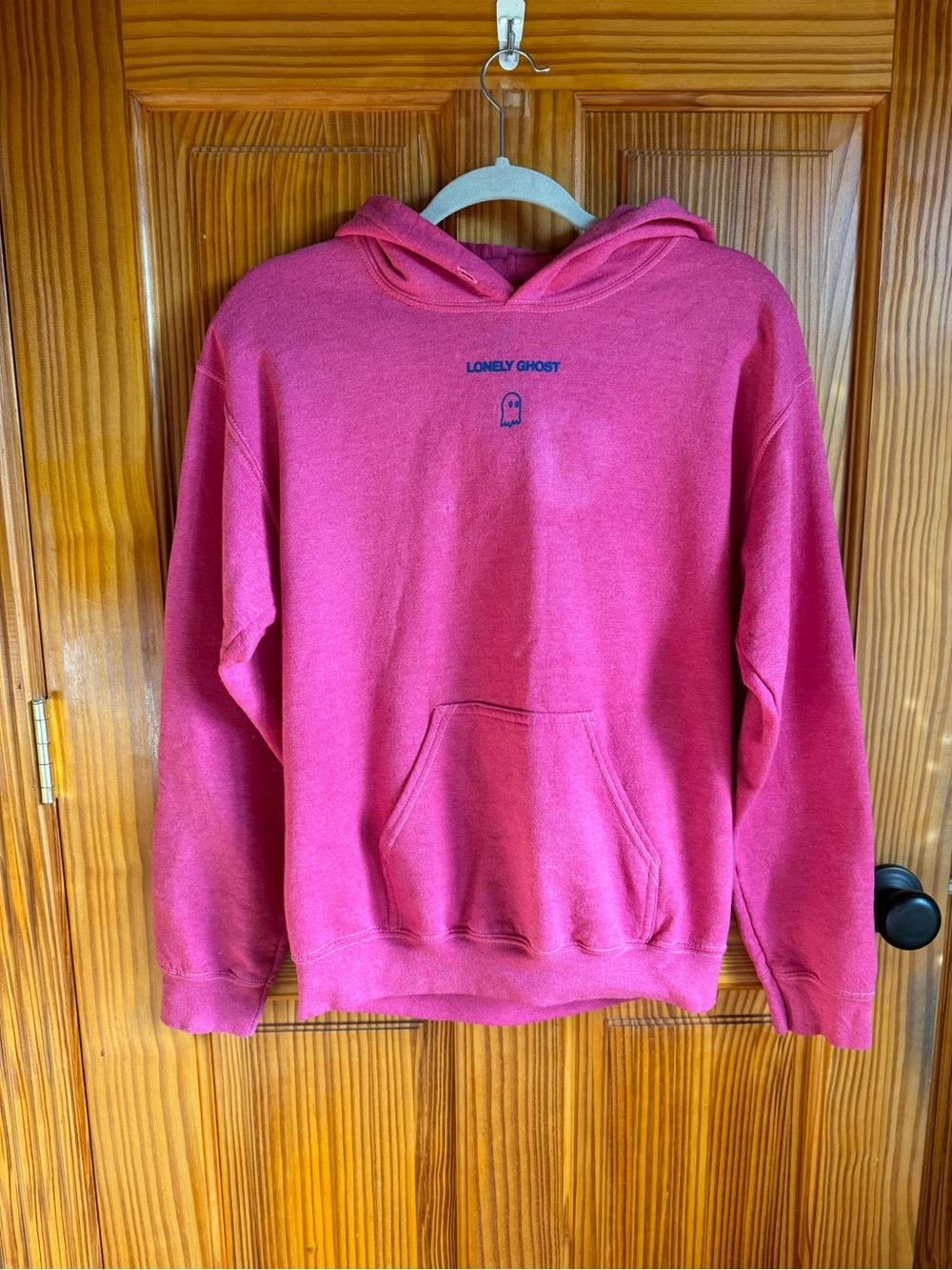 Lonely Ghost Women’s Pink Hoodie Sweatshirt